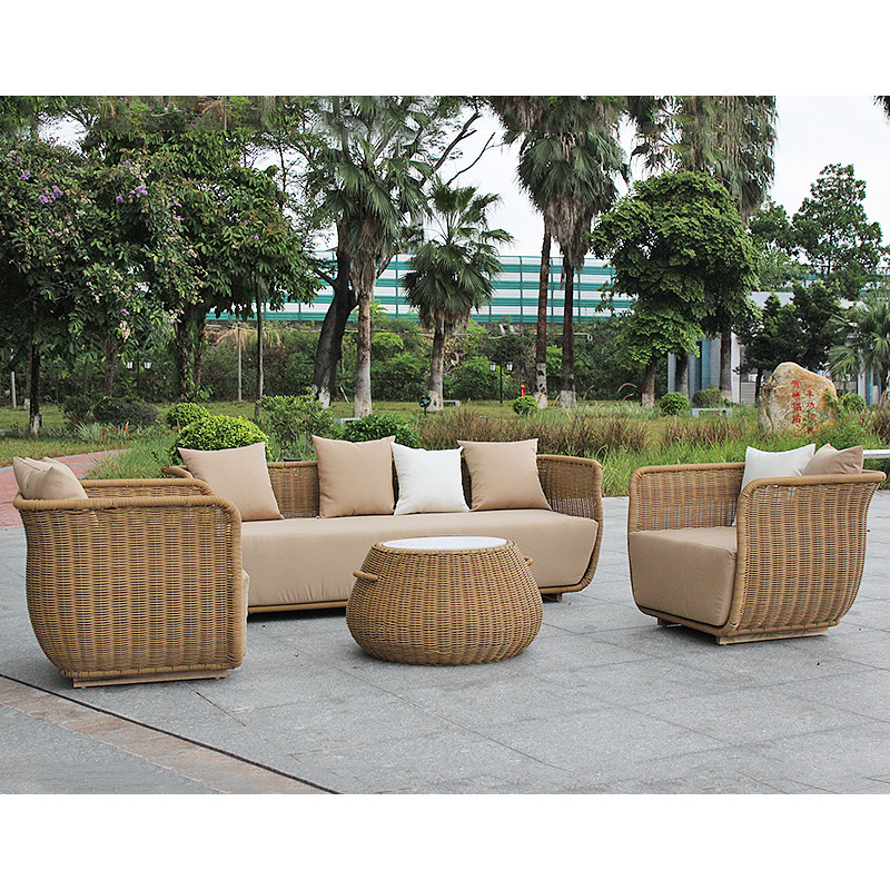 outdoor sofa and table